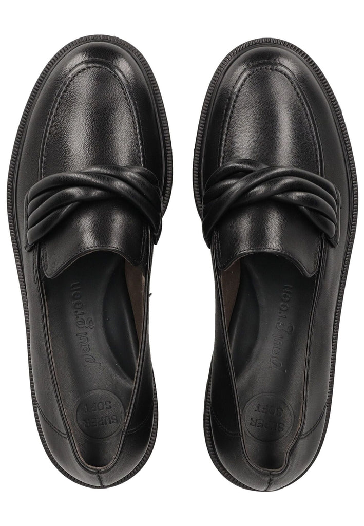 Paul Green Slipper Glattleder Schwarz