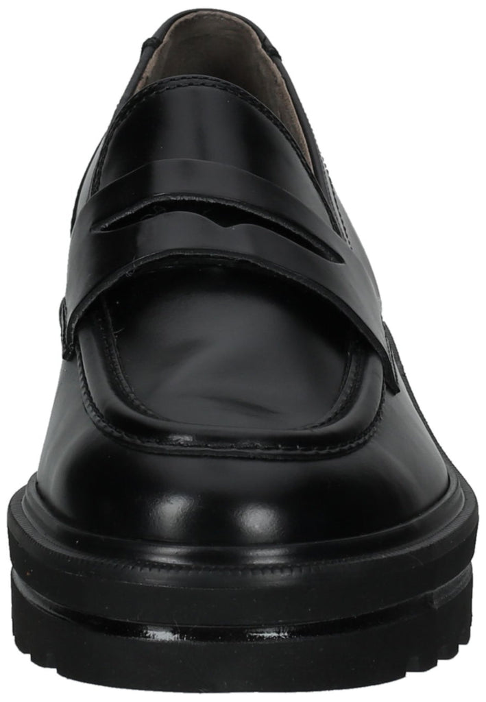 Paul Green Slipper Glattleder Schwarz