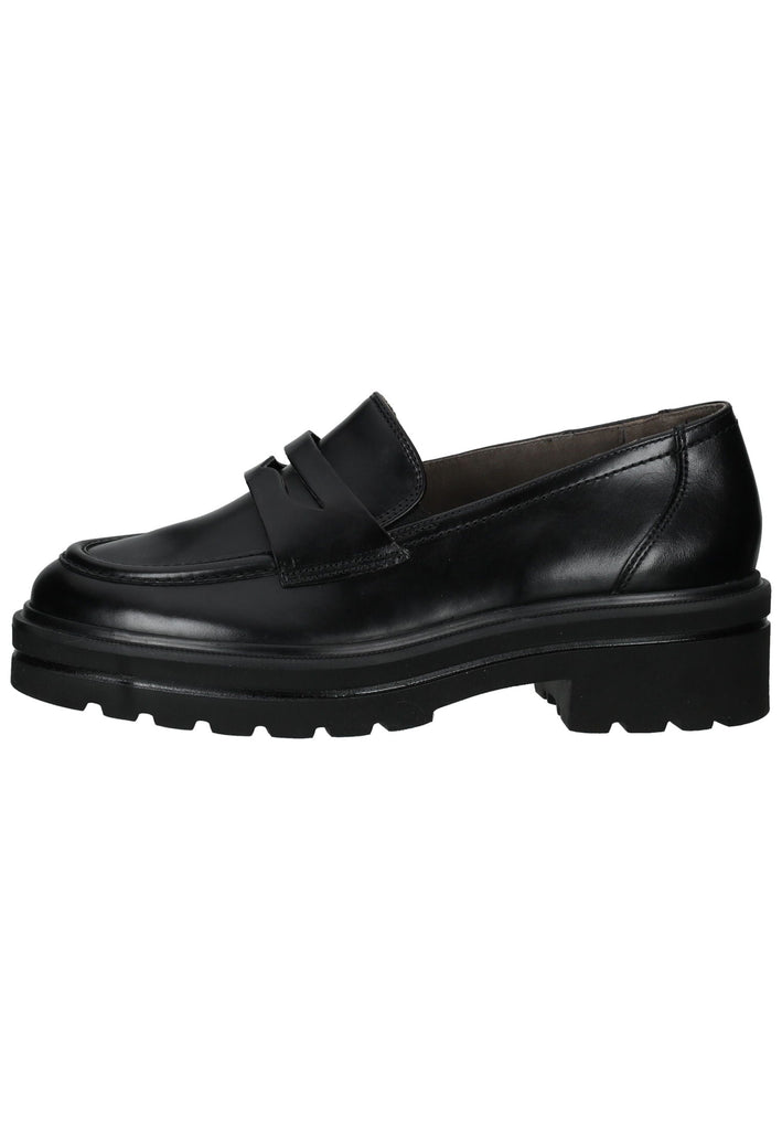Paul Green Slipper Glattleder Schwarz