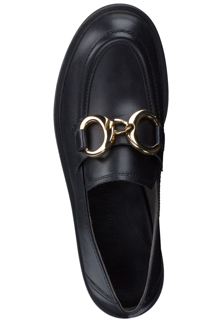 Paul Green Slipper Glattleder Schwarz