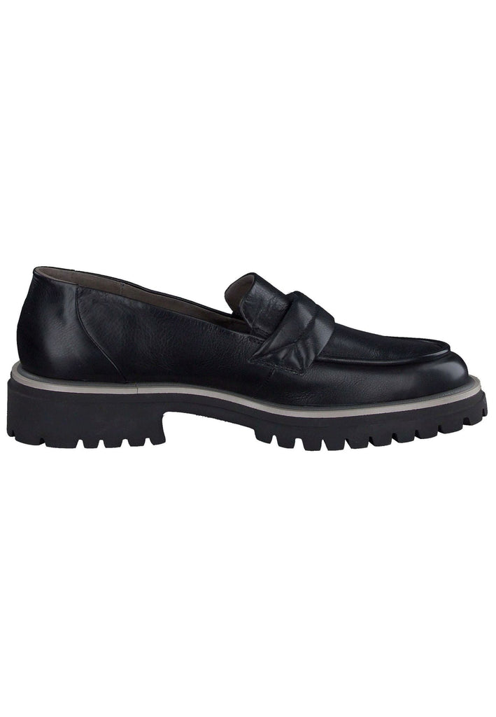 Paul Green Slipper Glattleder Schwarz