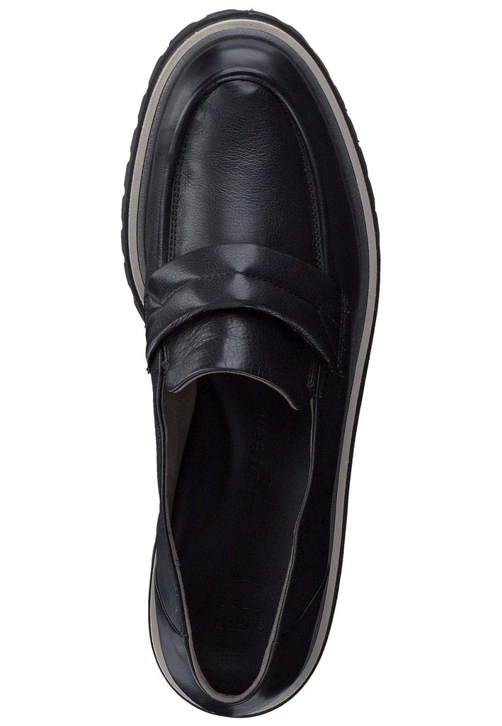Paul Green Slipper Glattleder Schwarz