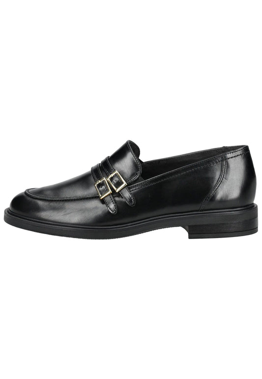 Paul Green Slipper Glattleder Schwarz