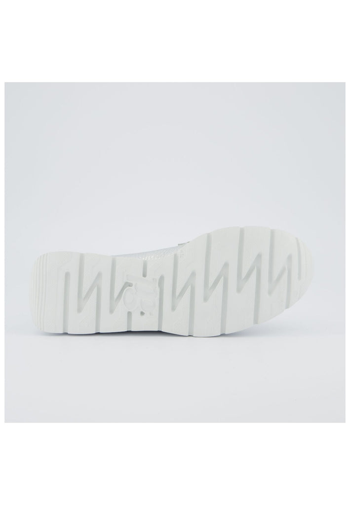 Paul Green Slipper Leder Metallic Silver