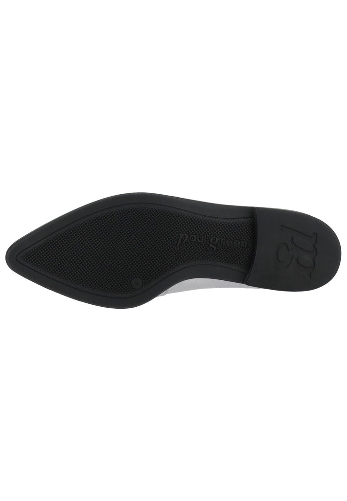 Paul Green Slipper Leder Metallic Silver