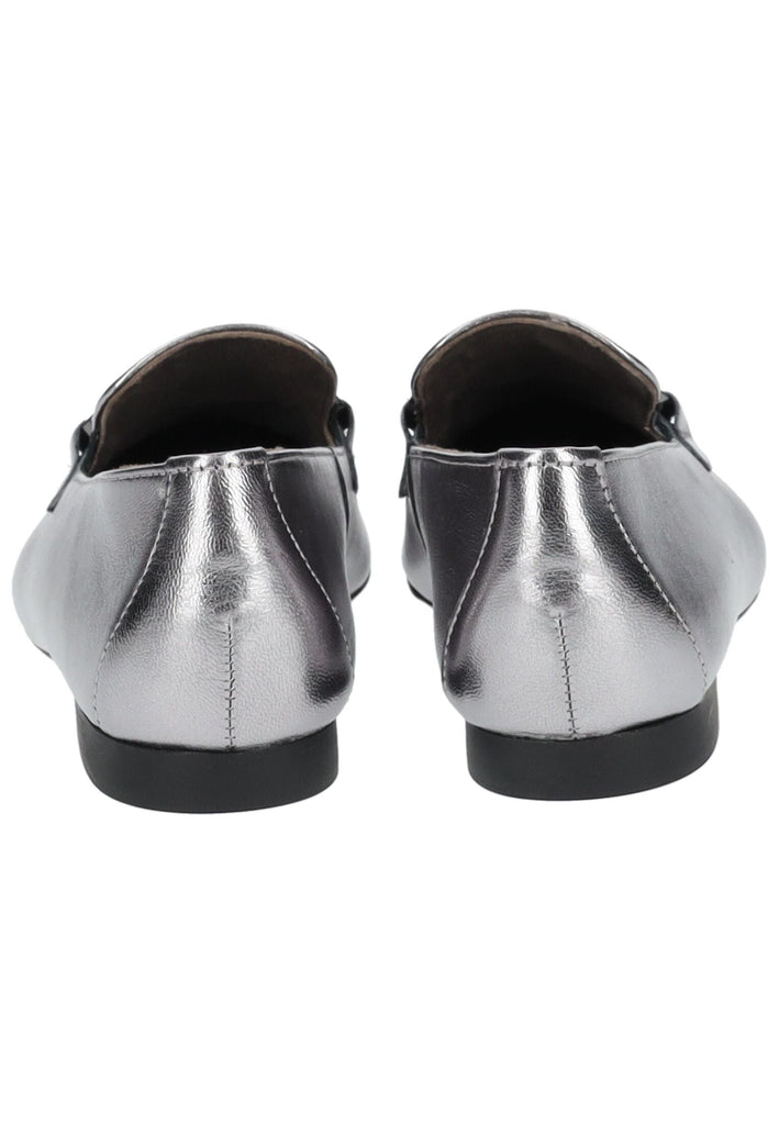 Paul Green Slipper Leder Metallic Silver