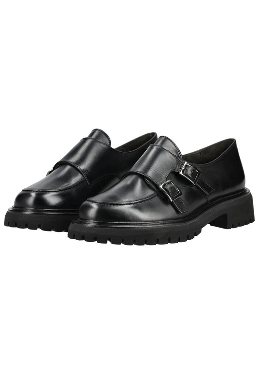 Paul Green Slipper Leder Schwarz