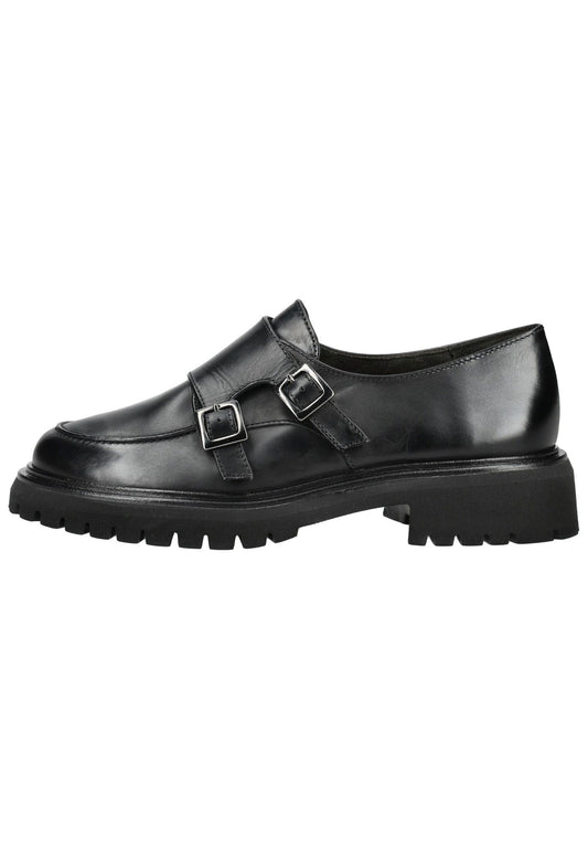 Paul Green Slipper Leder Schwarz