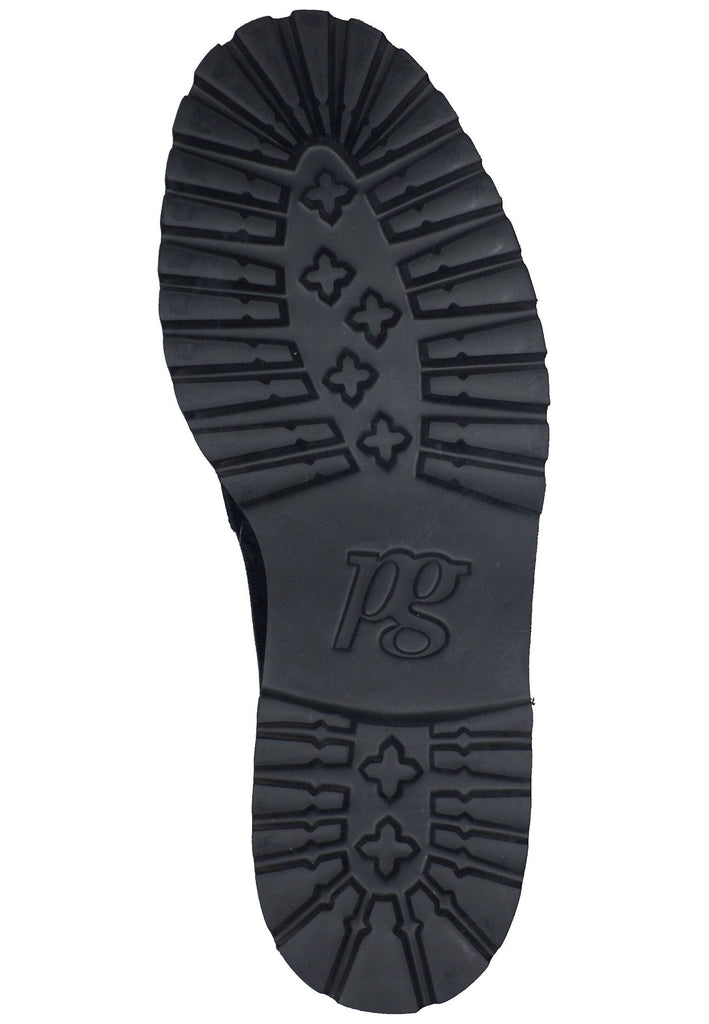 Paul Green Slipper Leder Schwarz Lack