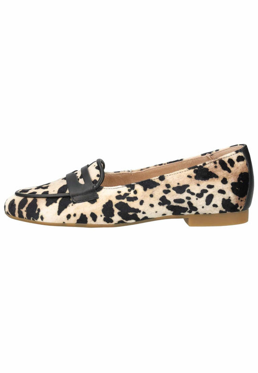 Paul Green Slipper Leder/Textil Leopard