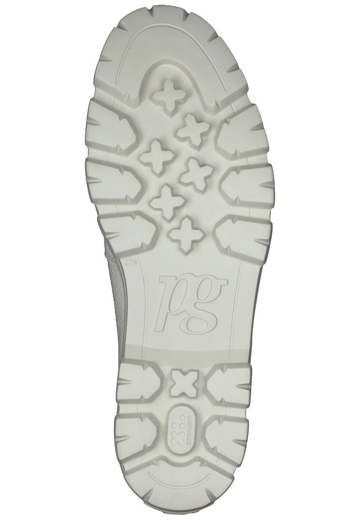 Paul Green Slipper Leder Weiß Lack