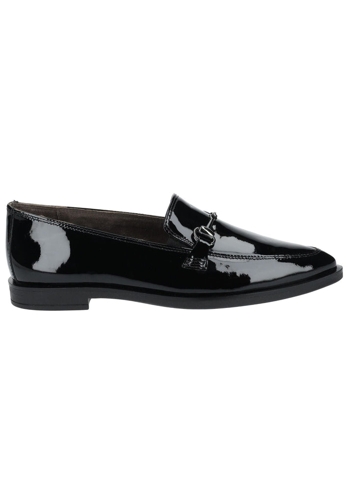 Paul Green Slipper Lederimitat Schwarz Lack