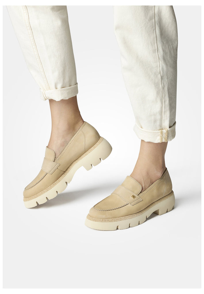 Paul Green Slipper Nubukleder Beige