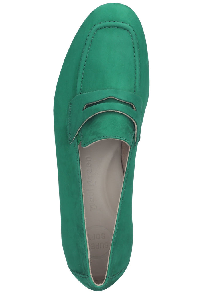 Paul Green Slipper Nubukleder Grün