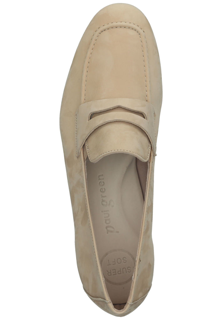 Paul Green Slipper Nubukleder Hellbraun