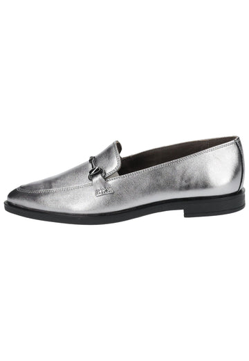 Slipper Paul Green Slipper Leder Metallic Silver