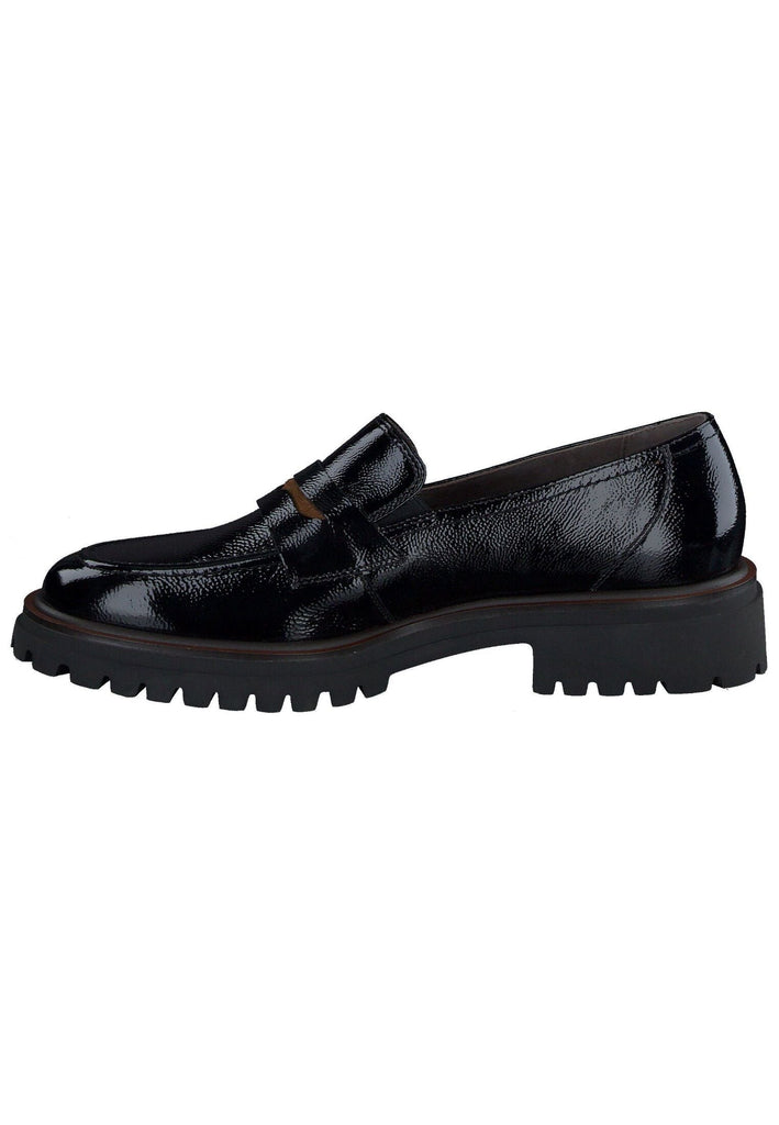 Slipper Paul Green Slipper Leder Schwarz Lack
