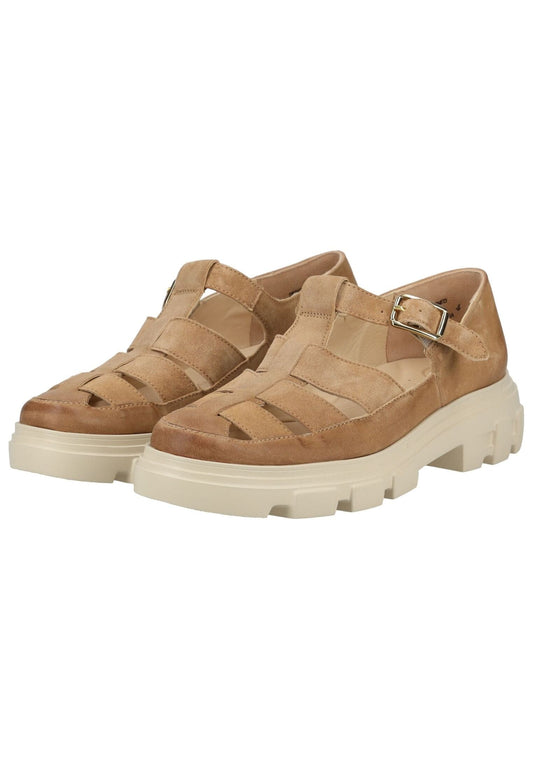 Paul Green Slipper Veloursleder Braun