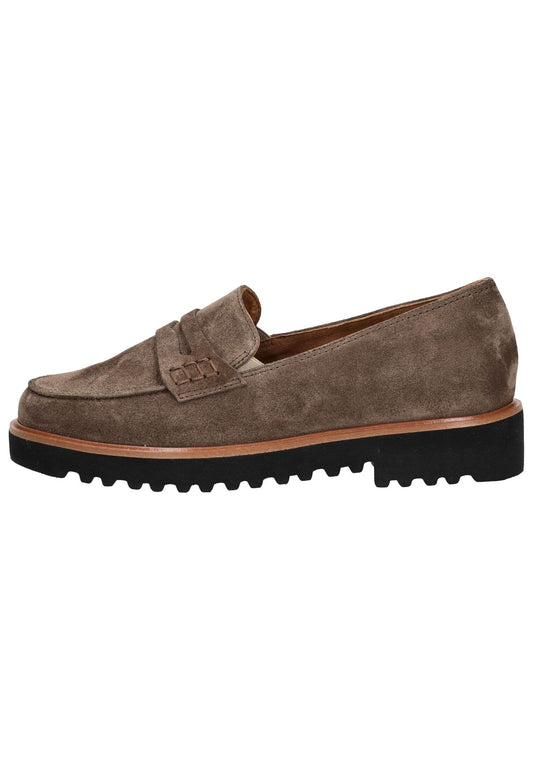 Paul Green Slipper Veloursleder Braun