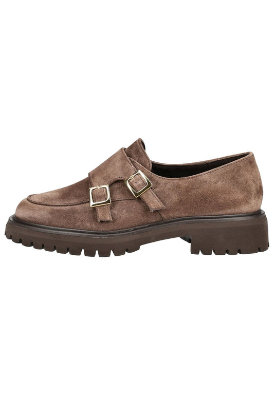 Paul Green Slipper Veloursleder Braun