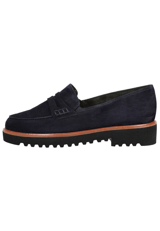 Paul Green Slipper Veloursleder Dunkelblau