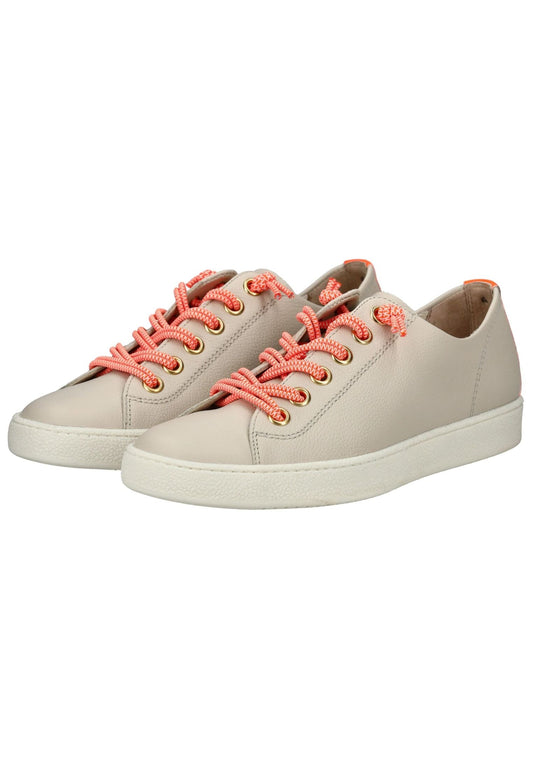 Paul Green Sneaker Glattleder Beige/Orange