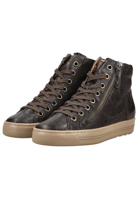 Paul Green Sneaker Glattleder Braun