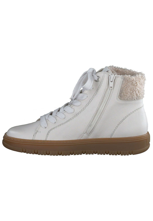 Paul Green Sneaker Glattleder Ivory Warmfutter