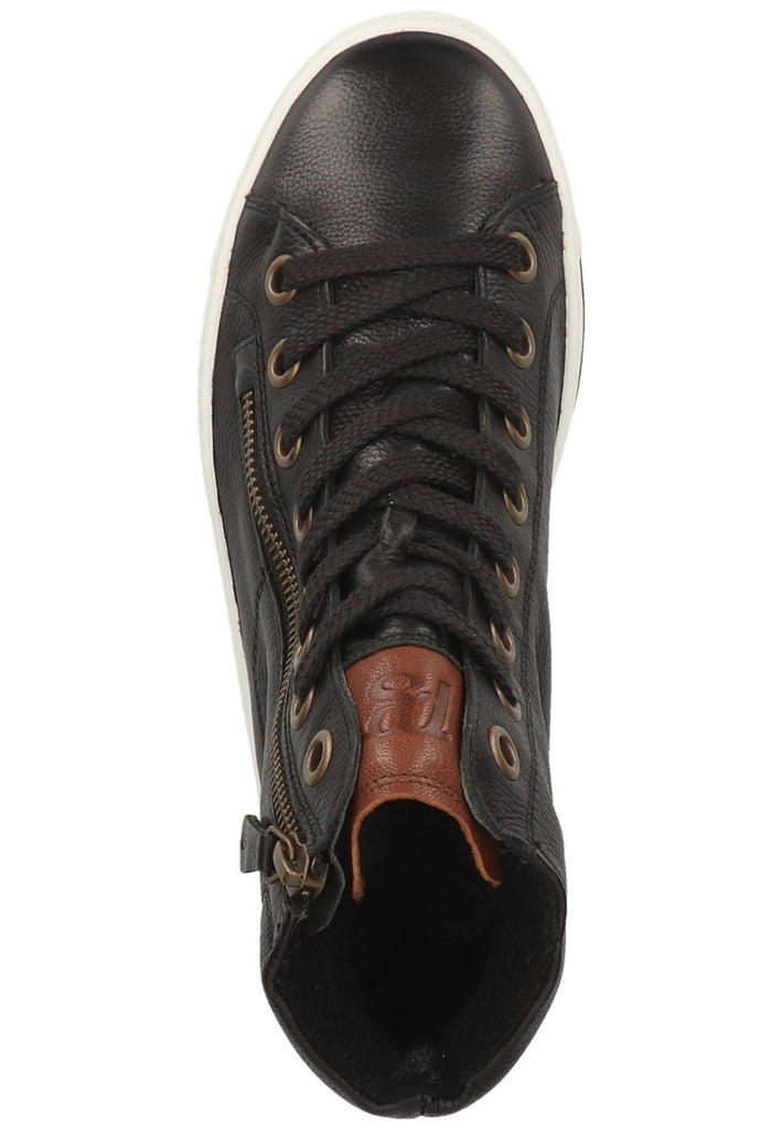 Paul Green Sneaker Glattleder Schwarz