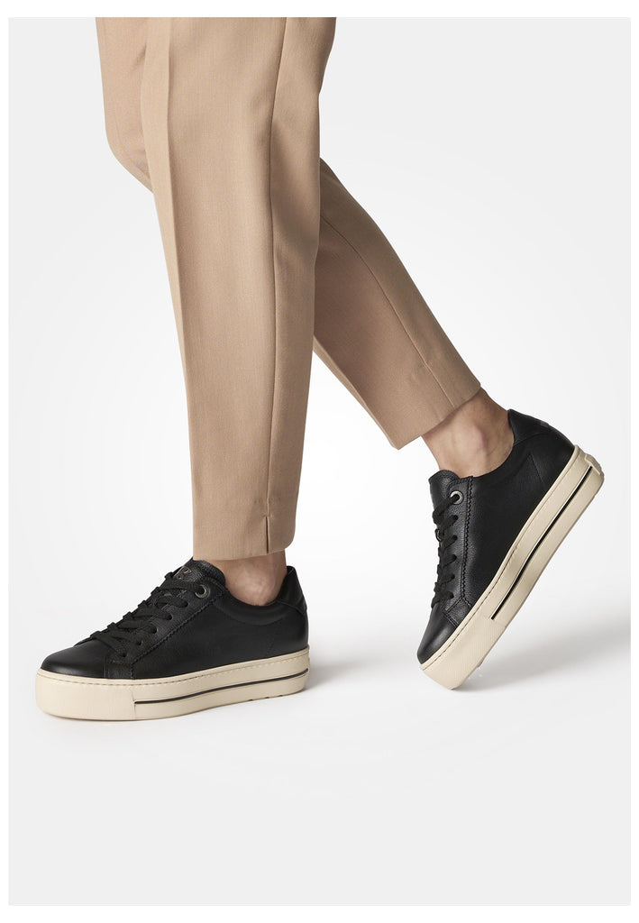Paul Green Sneaker Glattleder Schwarz