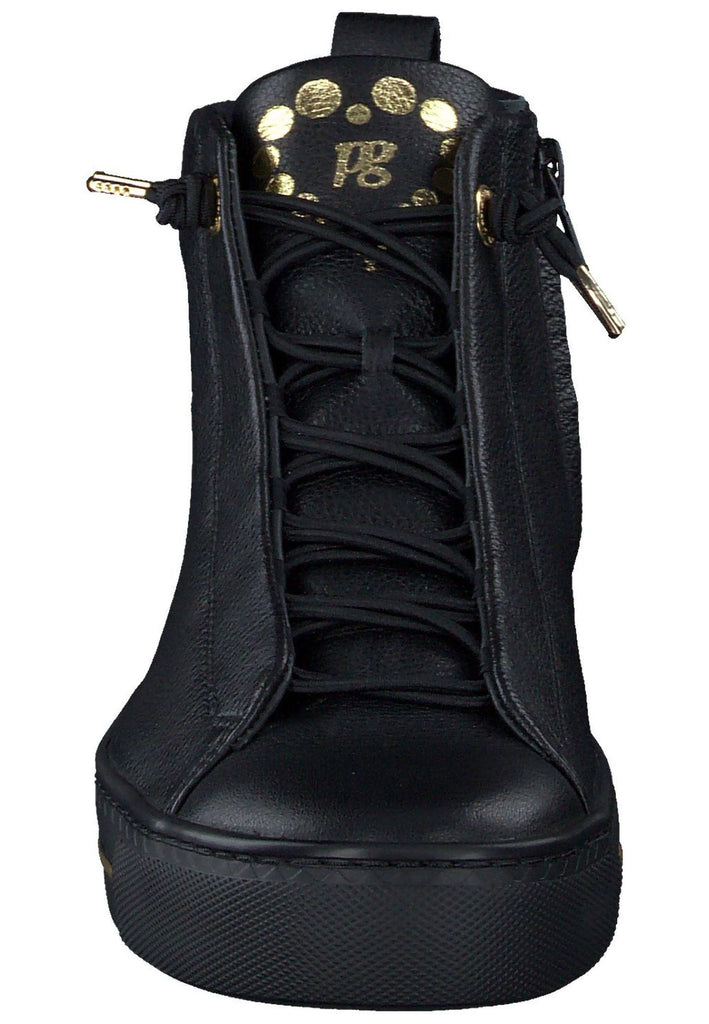Paul Green Sneaker Glattleder Schwarz