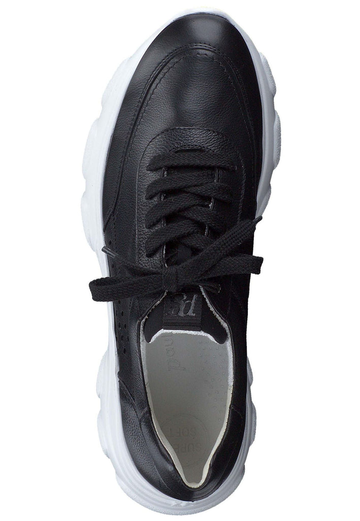 Paul Green Sneaker Glattleder Schwarz