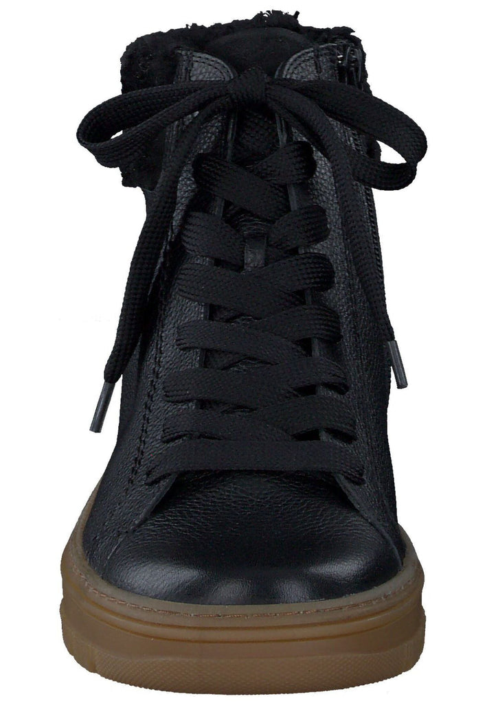 Paul Green Sneaker Glattleder Schwarz/Braun Warmfutter