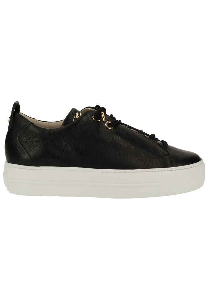 Paul Green Sneaker Glattleder Schwarz/Gold