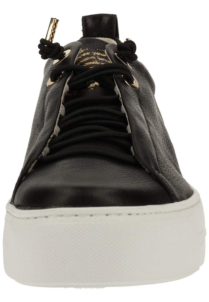 Paul Green Sneaker Glattleder Schwarz/Gold