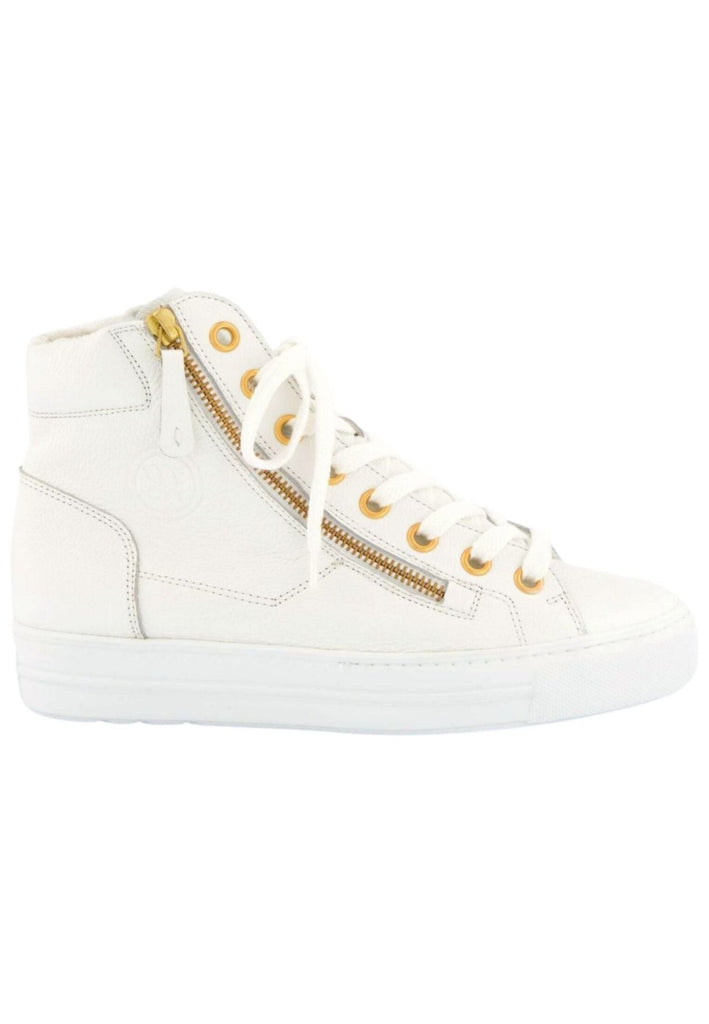 Paul Green Sneaker Glattleder Weiß/Gold