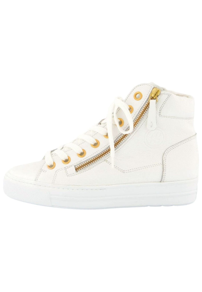 Paul Green Sneaker Glattleder Weiß/Gold