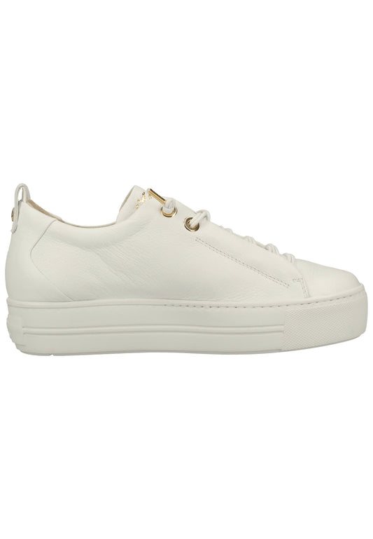Paul Green Sneaker Glattleder Weiß/Gold