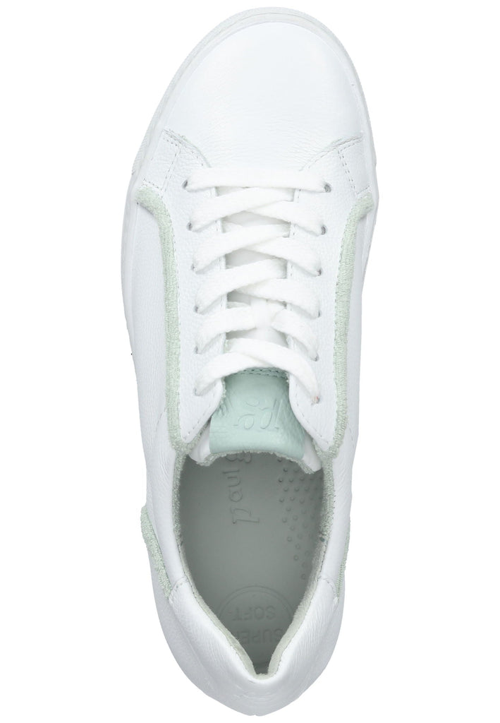 Paul Green Sneaker Glattleder Weiß/Grün