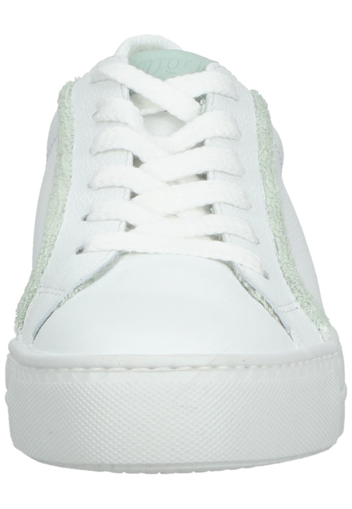 Paul Green Sneaker Glattleder Weiß/Grün