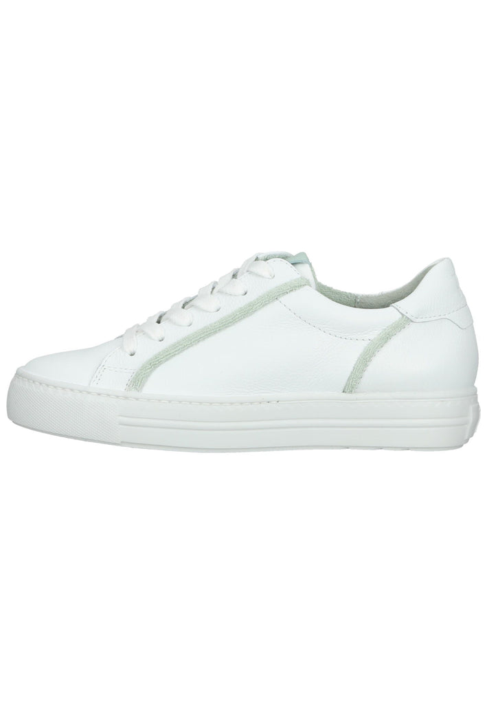 Paul Green Sneaker Glattleder Weiß/Grün