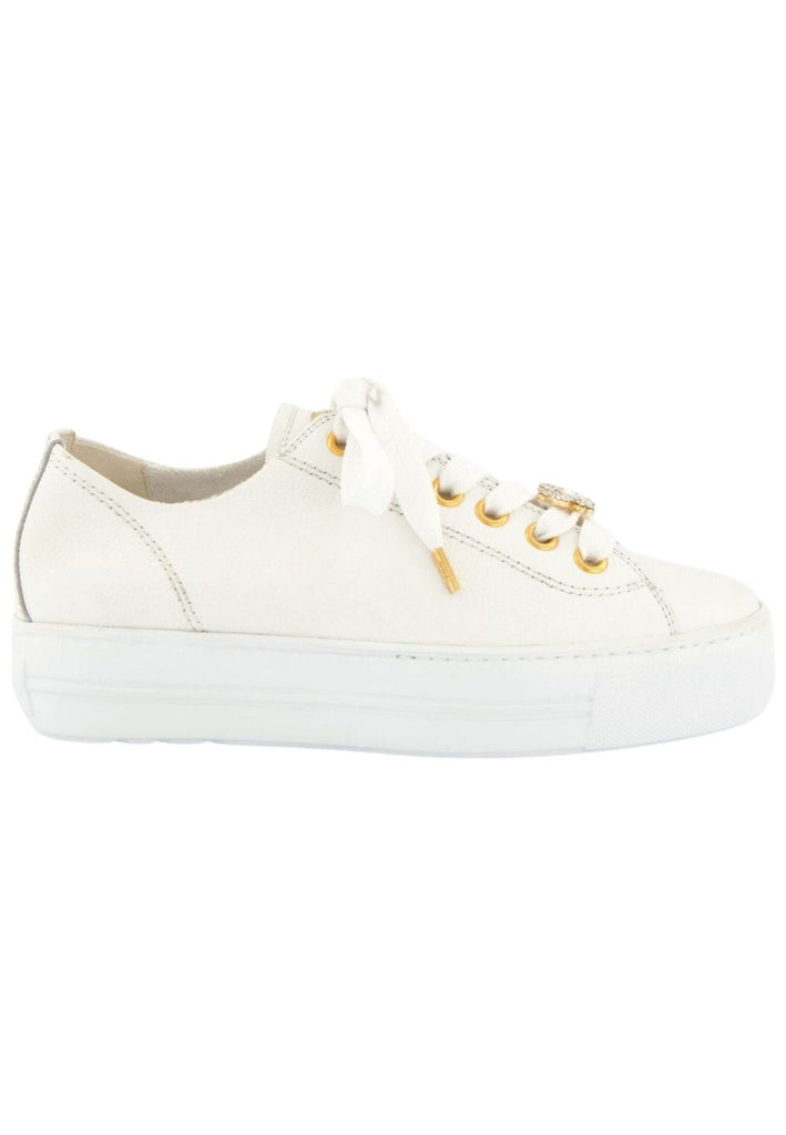 Paul Green Sneaker Glattleder Weiß Kombi