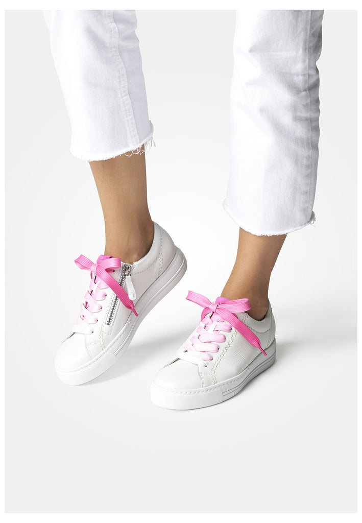 Paul Green Sneaker Glattleder Weiß/Pink
