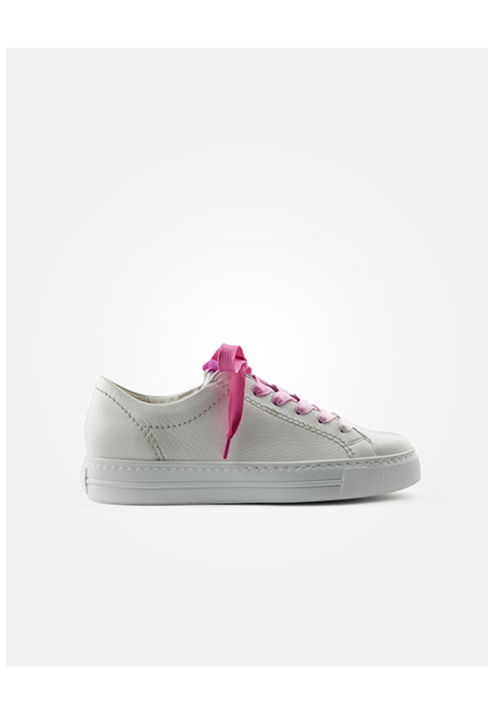 Paul Green Sneaker Glattleder Weiß/Pink