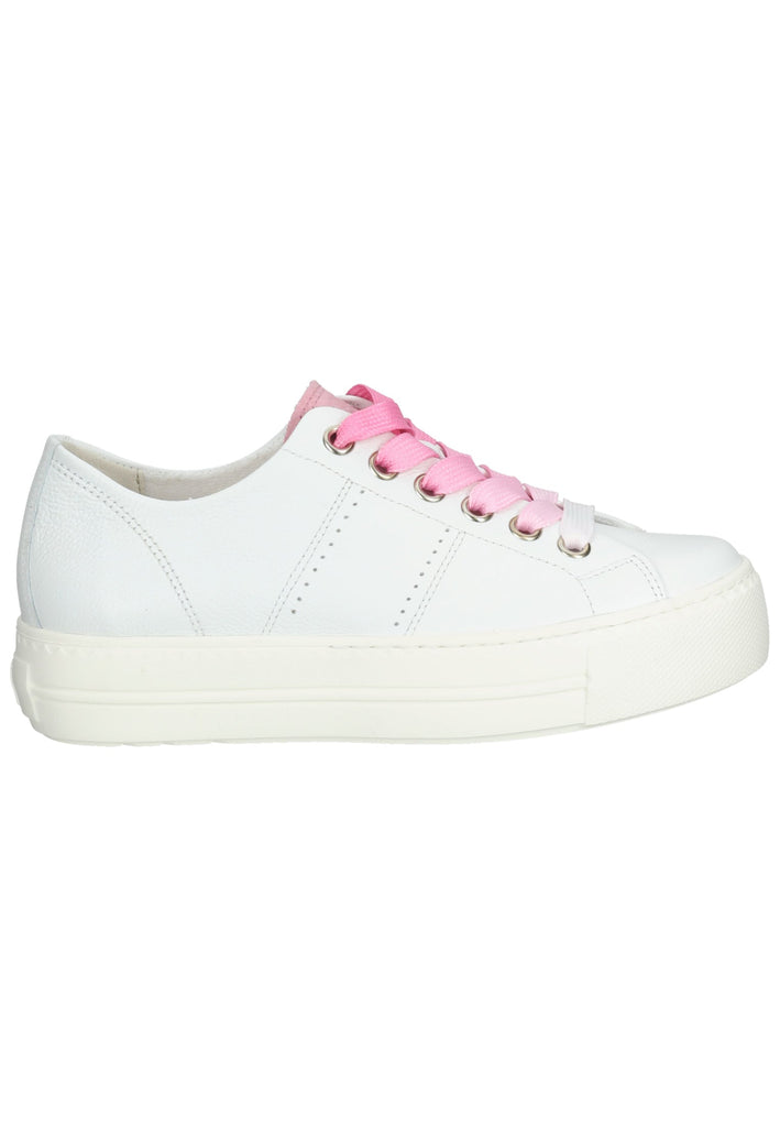 Paul Green Sneaker Glattleder Weiß/Pink