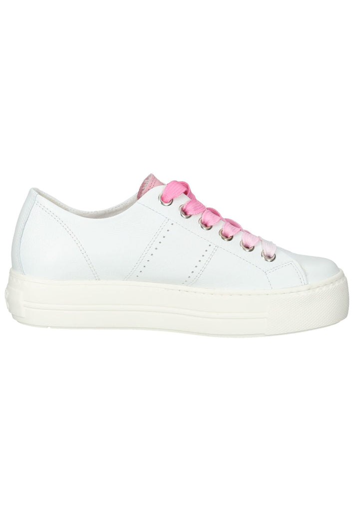 Paul Green Sneaker Glattleder Weiß/Pink