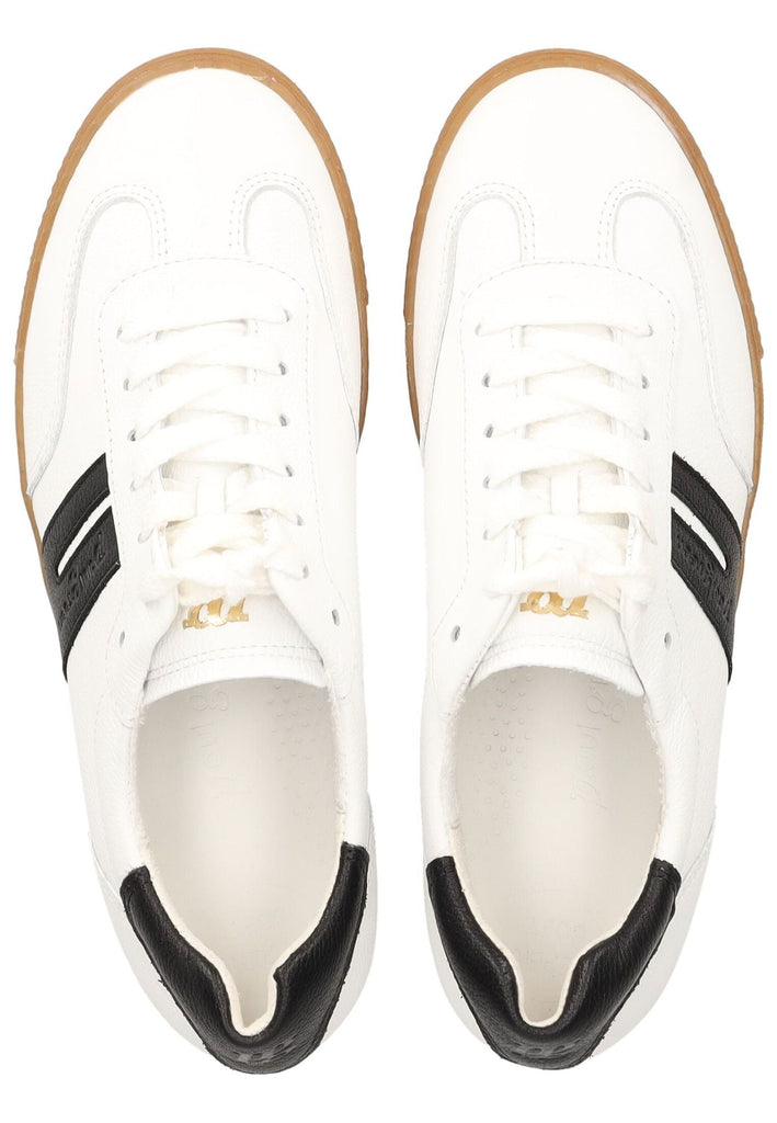 Paul Green Sneaker Glattleder Weiß/Schwarz