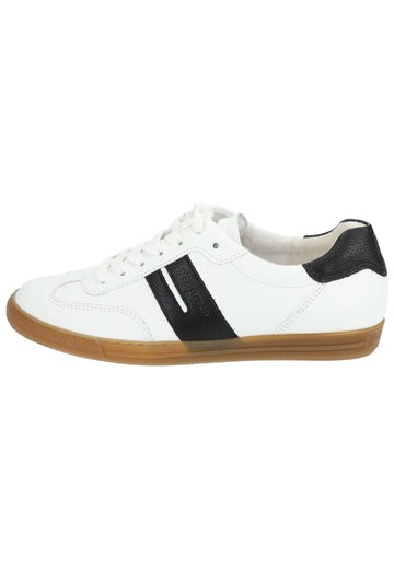Paul Green Sneaker Glattleder Weiß/Schwarz
