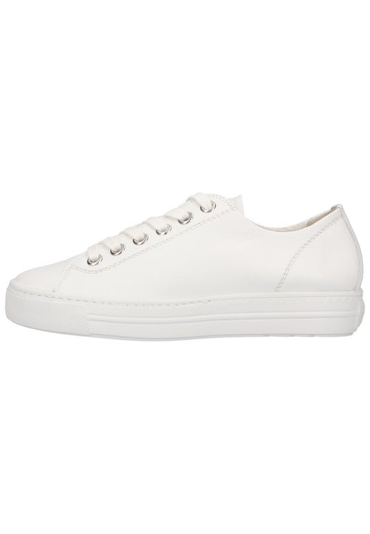 Paul Green Sneaker Glattleder Weiß/Silber