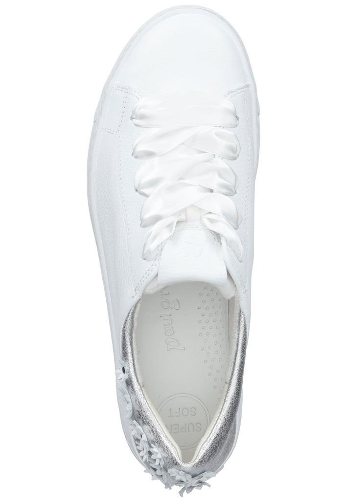 Paul Green Sneaker Glattleder Weiß/Silber